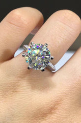 5 Carat Moissanite 6-Prong Ring - Shah S. Sahota